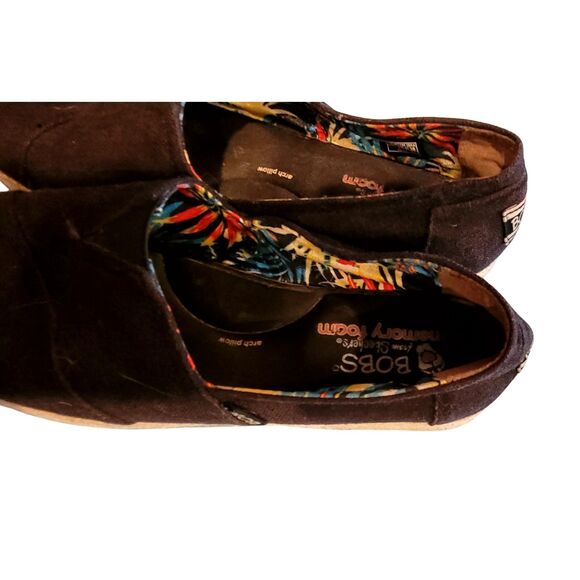 Skechers BOBS Women’s Urban Highlites Black Canvas Slip-On Platform – Size 8.5 - Picture 6 of 8